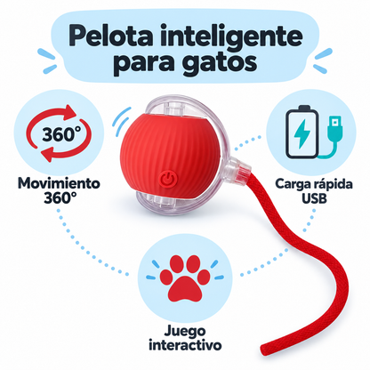 Pelota inteligente Mascota con cuerda