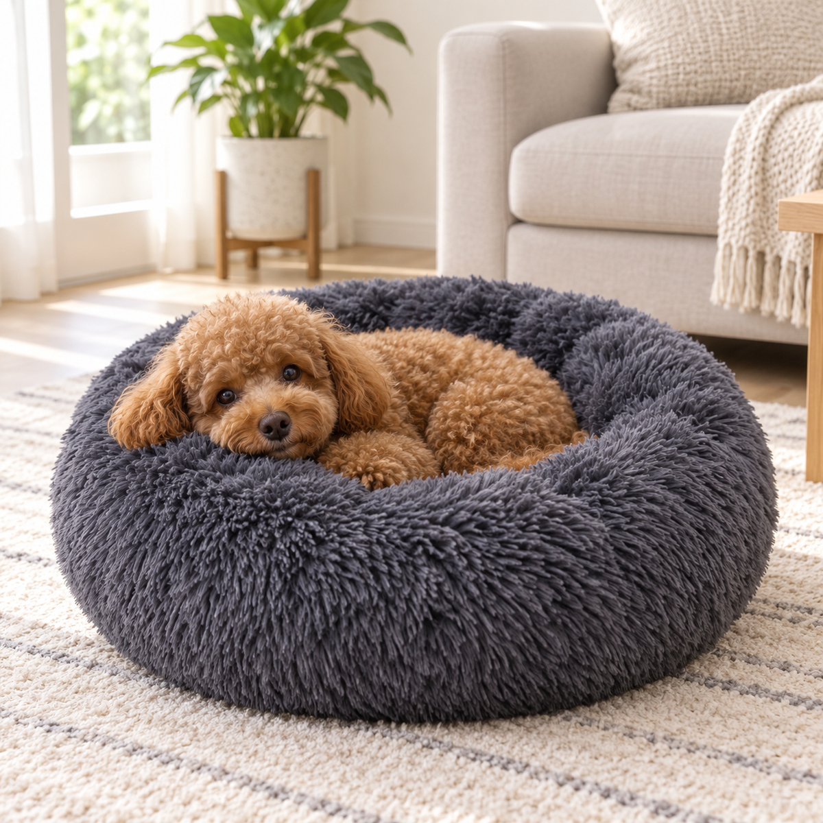 Cama Antiestrés Para Mascotas 60cm